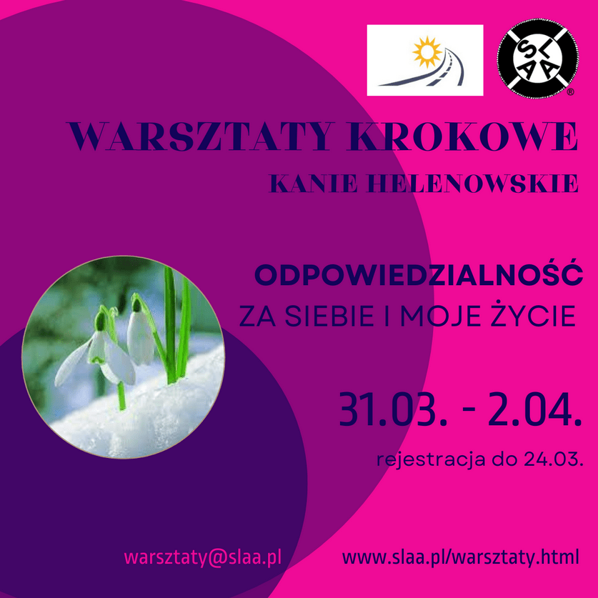 Warsztaty Krokowe – Odpowiedzialność Za Siebie i Moje&nbsp;Życie